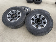 18" Ford F-250 F-350 OEM TREMOR rims wheels 10482 tires 35" DURATRAC R/T Texas Truck Tire