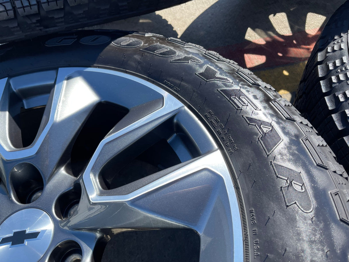 20" Chevy Silverado 1500 Tahoe Suburban OEM 5915 5916 wheels rims GOODYEAR Texas Truck Tire