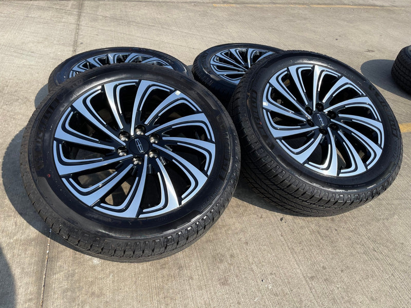 22" Lincoln Navigator OEM 10666 rims wheels BLACK LABEL 2025 2026 MICHELIN NEW Texas Truck Tire