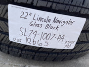 22" Lincoln Navigator OEM 10665 rims wheels BLACK LABEL 2025 2026 MICHELIN Texas Truck Tire