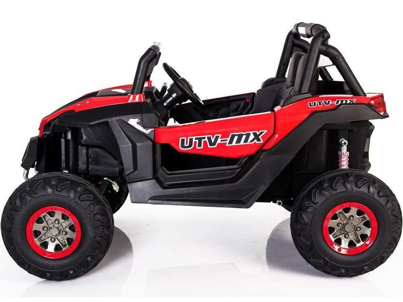 12v Blue Mini Moto UTV 4x4 (2.4ghz Remote Control) Electric Ride-On Vehicle - Two Seater for Toddlers