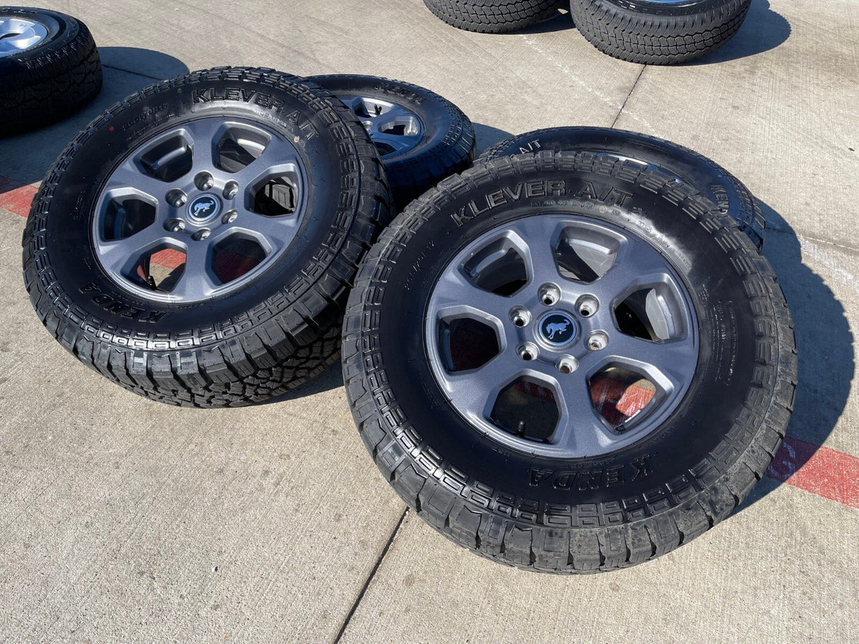 17" Ford Bronco Big Bend wheels rims 10384 OEM Ranger tires KENDA Texas Truck Tire