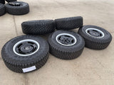 17" Ford Bronco HERITAGE Edition wheels rims white GOODYEAR 35" DISCOUNTED Texas Truck Tire
