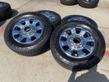 20" Ford F-250 F-350 OEM 10295 25085 10552 chrome Lariat wheels rims tires Texas Truck Tire