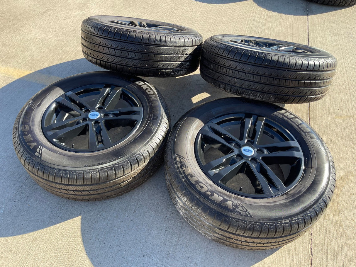 18" Ford Taurus Explorer OEM 10266 rims wheels 2022 2023 2024 2025 2026 YOKOHAMA Texas Truck Tire