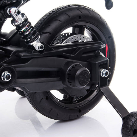 TOBBI 12V Aprilia Licensed Electric Ride-On Motorcycle for Kids with Training Wheels