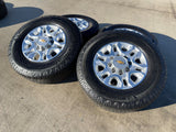 18" Chevy Silverado 2500 3500 OEM 5959 wheels rims MICHELIN DEFENDER LTX M/S2 Texas Truck Tire