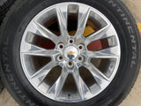 20" Chevy Tahoe Silverado 5920 OEM wheels rims GMC Yukon 2025 2026 CONTINENTAL Texas Truck Tire