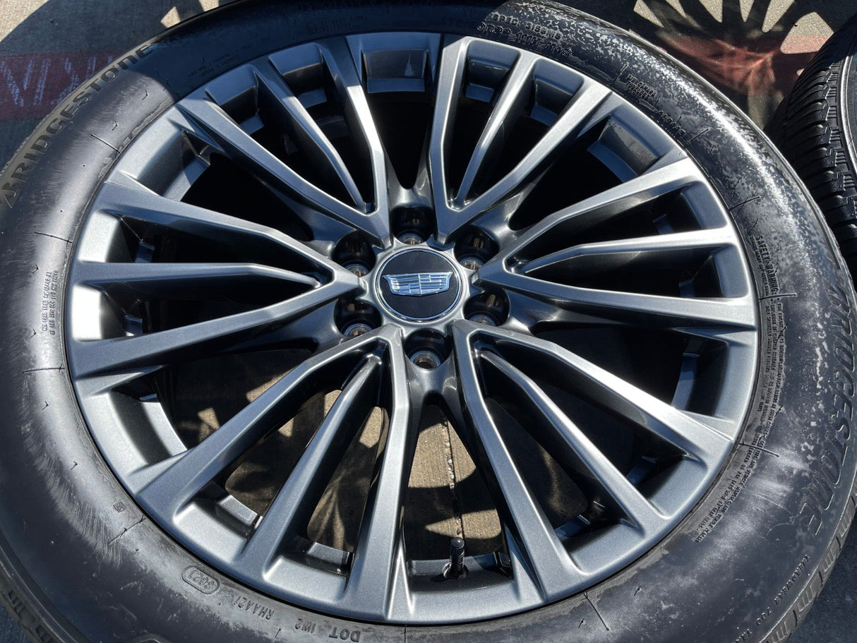 22" Cadillac Escalade V Platinum OEM 4883 95479 wheels rims BRIDGESTONE Texas Truck Tire