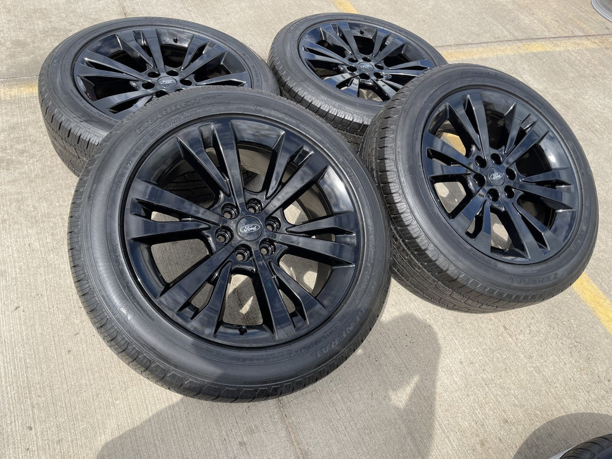 22" Ford F-150 LIMITED OEM rims wheels 10264 black Expedition NEW Texas Truck Tire