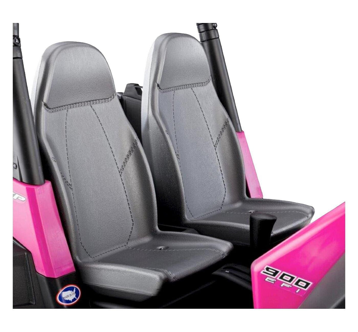Peg Perego 12V Polaris RZR 900 Electric Ride-On Vehicle in Pink - Accommodates 2 Kids