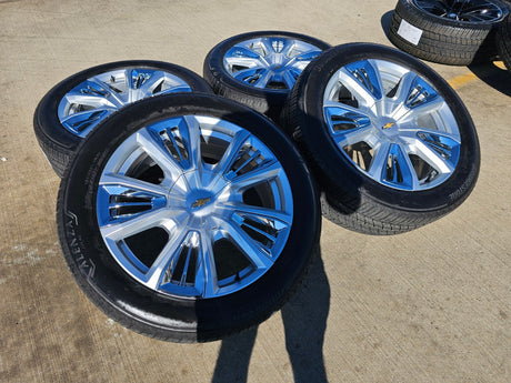 22" Chevy Tahoe RST Premier OEM wheels rims 14046 96951 Silverado Suburban Texas Truck Tire
