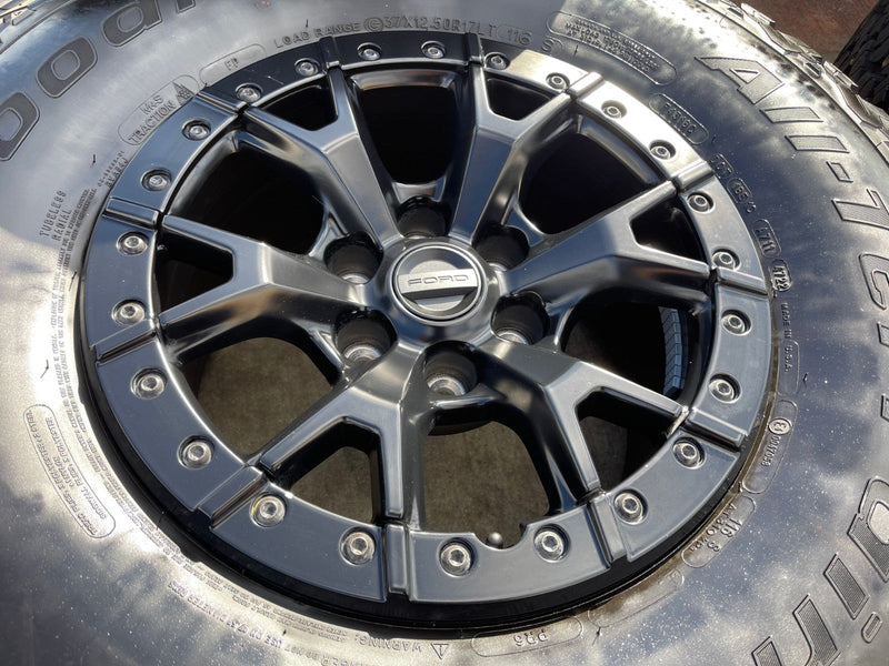 17" Ford F-150 Raptor R OEM BEADLOCK 10460 rims wheels 37" tires BFG Texas Truck Tire