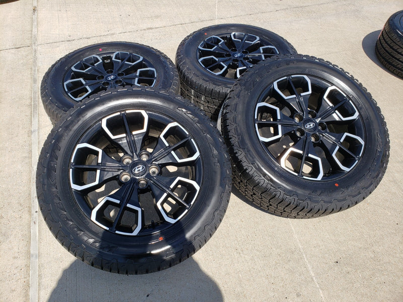 18" Hyundai Santa Cruz OEM wheels rims 95231 180411 Black 2024 2025 2026 A/T NEW Texas Truck Tire