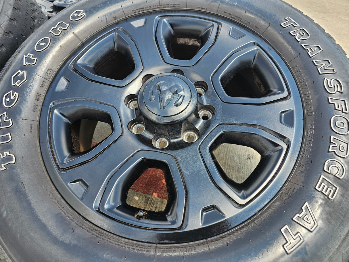 20" Dodge Ram 2500 3500 OEM 2477 black wheels rims tires Texas Truck Tire