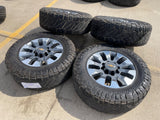 20" Chevy Silverado GMC Sierra AT4 2500 3500 OEM 5960 5947 wheels rims NITRO 35" Texas Truck Tire