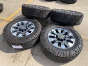 20" Chevy Silverado GMC Sierra AT4 2500 3500 OEM 5960 5947 wheels rims NITRO 35" Texas Truck Tire