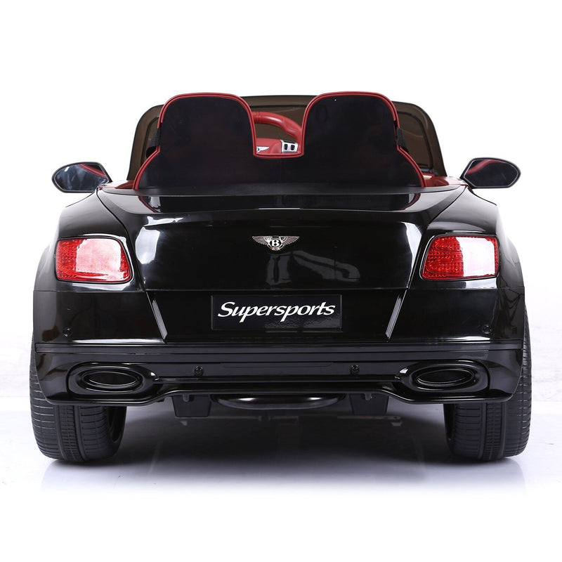 12V Bentley Continental Supersports Electric SUV Ride On Toy Car Black and Red