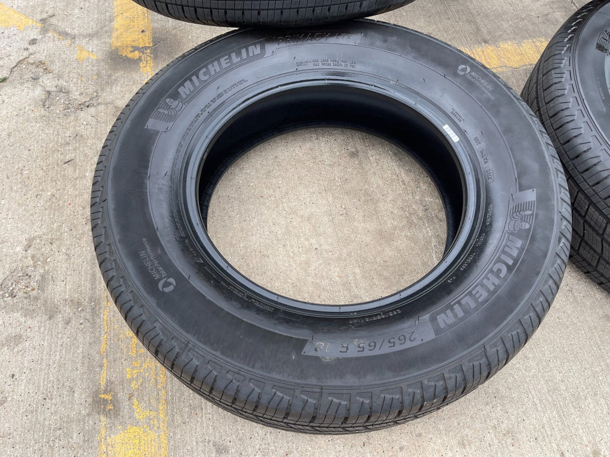 265/65/18 Michelin Primacy LTX tires F-150 Silverado 265/65r18 NEW TAKE OFFS Texas Truck Tire