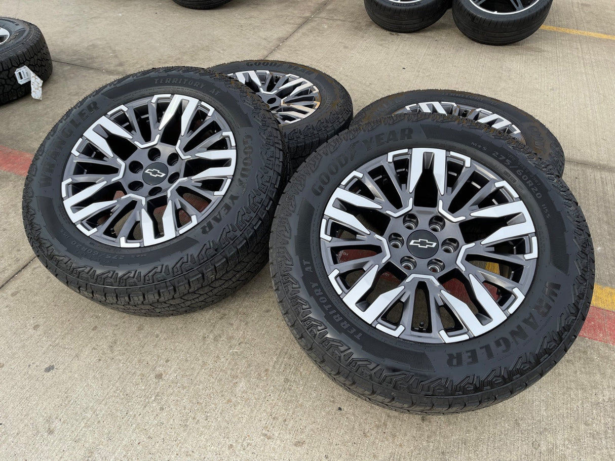 20" Chevy Silverado Z71 GMC Sierra Canyon Colorado OEM wheels rims 2025 2026 Texas Truck Tire