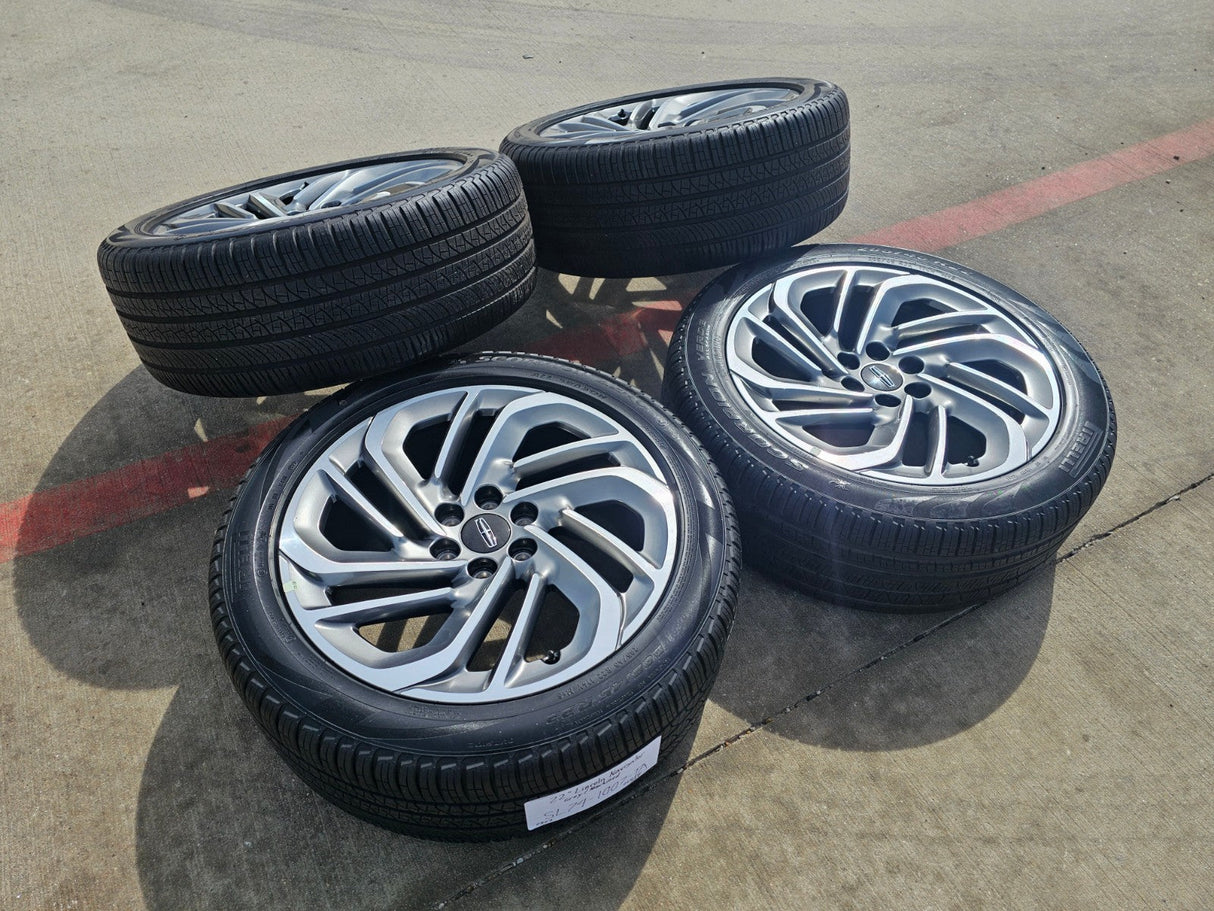 22" Lincoln Navigator OEM 94225 rims wheels BLACK LABEL 2025 2026 PIRELLI NEW Texas Truck Tire