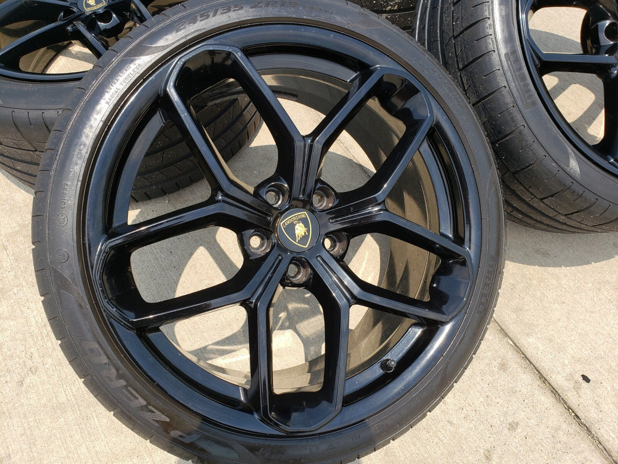 19" Lamborghini Huracan LP580 OEM wheels rims tires OE Kari 2020 2021 2022 2023 Texas Truck Tire