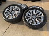 22" GMC Yukon Chevy Tahoe Escalade OEM 95513 14134 wheels rims BRIDGESTONE NEW Texas Truck Tire