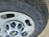 17" Chevy Silverado GMC Sierra 2500 OEM 8095 wheels rims DUELER Revo 3 A/T Texas Truck Tire