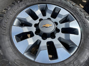 20" Chevy Silverado GMC Sierra AT4 2500 3500 OEM 5960 5947 wheels rims NITRO 35" Texas Truck Tire