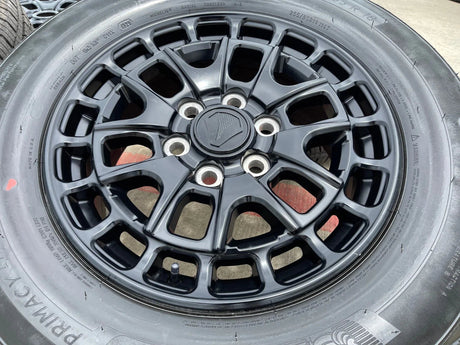 18" Toyota Tundra TSS T FORCE TRD OEM black wheels rims Sequoia 2025 2026 NEW Texas Truck Tire