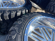 24x14 Xtreme Forged 009 wheels rims Chevy RAM 1500 Tacoma -76 6x139 6x5.5 35" Texas Truck Tire