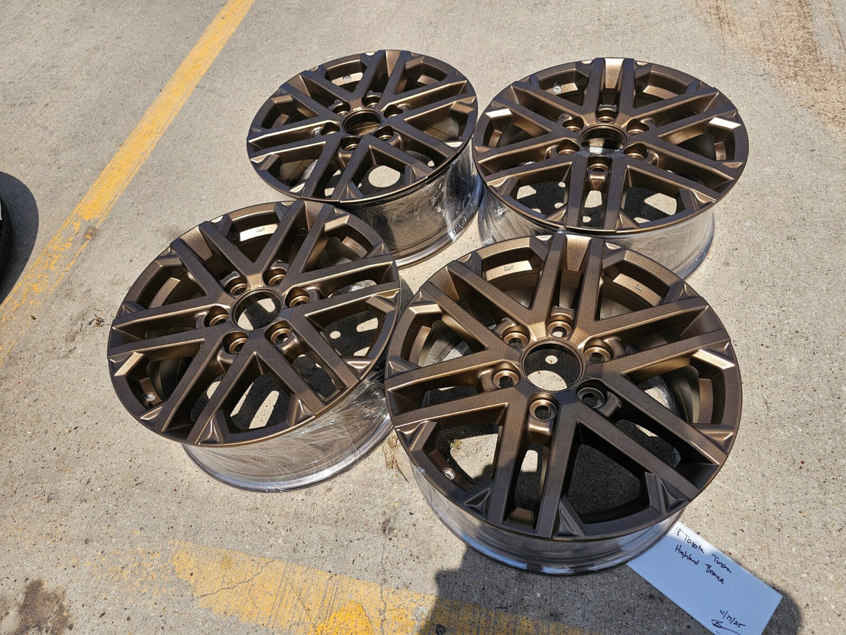 18" Toyota Tundra TRD OEM wheels rims 75281 Sequoia LX600 2024 2025 2026 NEW Texas Truck Tire