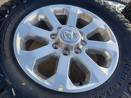 20" Dodge Ram 2500 3500 LARAMIE OEM 2700 wheels rims 2025 2026 NEW 35" NITRO Texas Truck Tire