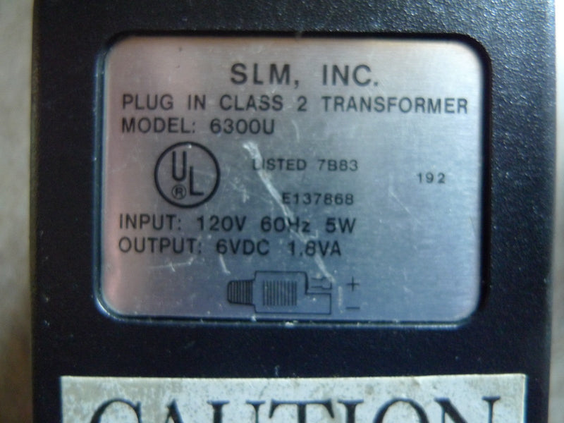 SLM Inc 6300U Battery Charger Power Supply Adapter