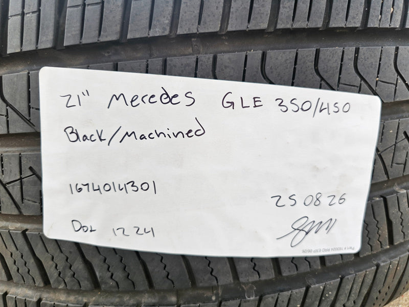 21" Mercedes GLE AMG OEM black wheels rims 85940 85941 tires 2024 2025 2026 Texas Truck Tire