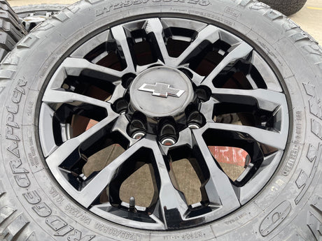 20" Chevy Silverado Trail Boss GMC AT4 2500 OEM 94030 wheels rims NIRTO 34" Texas Truck Tire