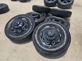 17" Dodge Ram 3500 Dually Laramie wheels rims 2706 2707 OEM black 2024 2025 NEW Texas Truck Tire