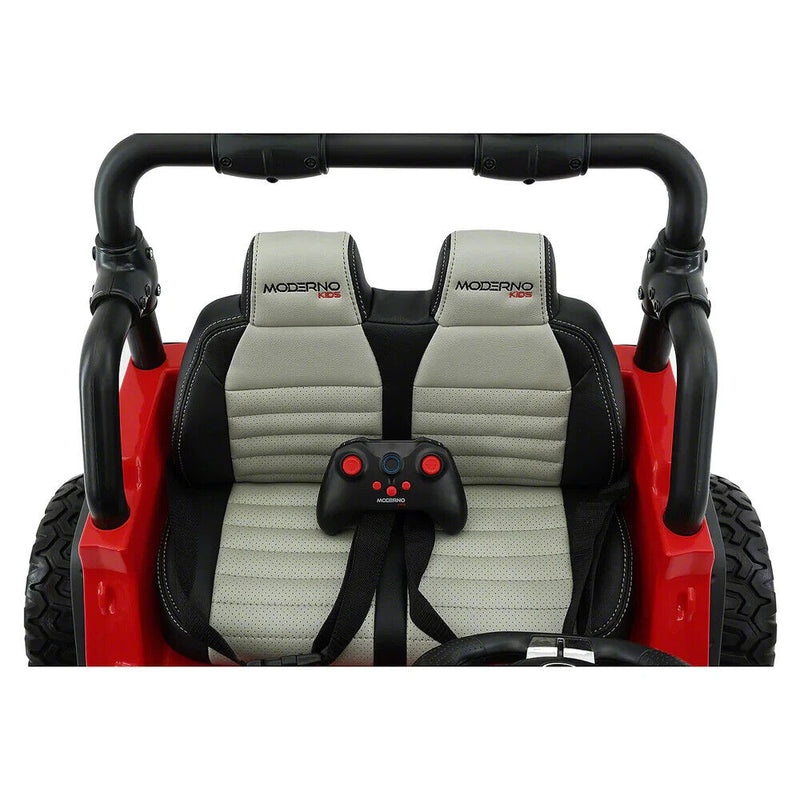 12V CHILDREN'S RIDE-ON JEEP TRUCK CAR, DUAL POWERFUL MOTORS, TWO SEAT CAPACITY, HIGH-GRIP TYRES, LED LIGHTS & REMOTE CONTROL