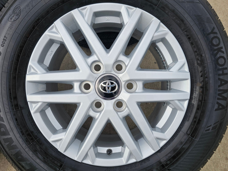 18" Toyota Tundra Sequoia OEM wheels rims 75281 LX600 2024 2025 2026 YOKOHAMA Texas Truck Tire