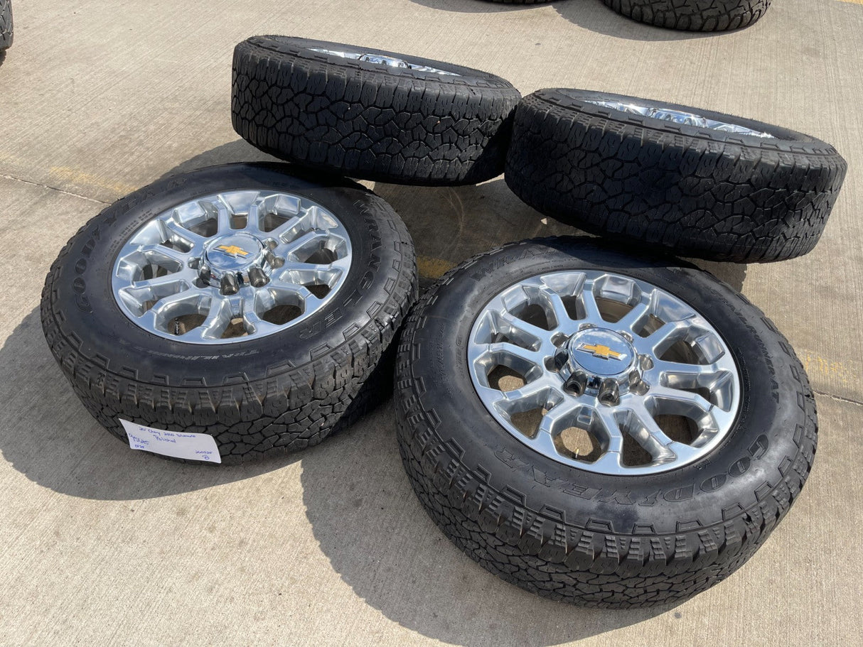 20" Chevy Silverado HIGH COUNTRY GMC Sierra AT4 2500 3500 OEM 95685 wheels rims Texas Truck Tire