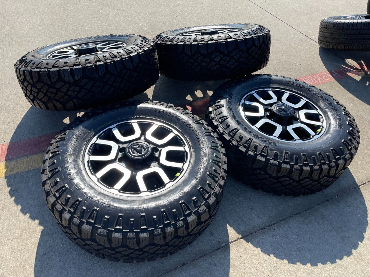 18" Ram 2500 3500 LARAMIE OEM wheels rims 2694 tires 2023 2024 2025 NEW Texas Truck Tire