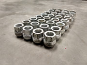 (32) 14x1.5 OEM GM lug nuts open end threaded 2500 3500 Chevy Silverado GMC Texas Truck Tire