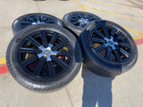 21" Lexus LX570 Toyota Land Cruiser OEM 74341 black wheels rims tires NEW Texas Truck Tire