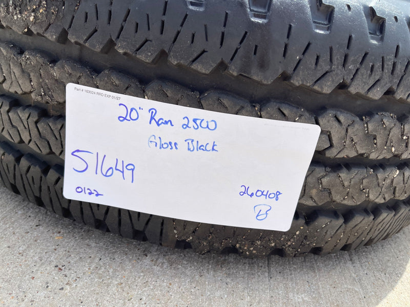 20" Dodge Ram 2500 3500 LARAMIE OEM 51649 wheels rims A/T2 2025 2026 Texas Truck Tire
