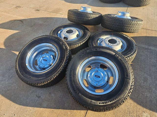 17" Ford F-350 Dually OEM 10477 10478 rims wheels MICHELIN 2023 2024 2025 2026 Texas Truck Tire