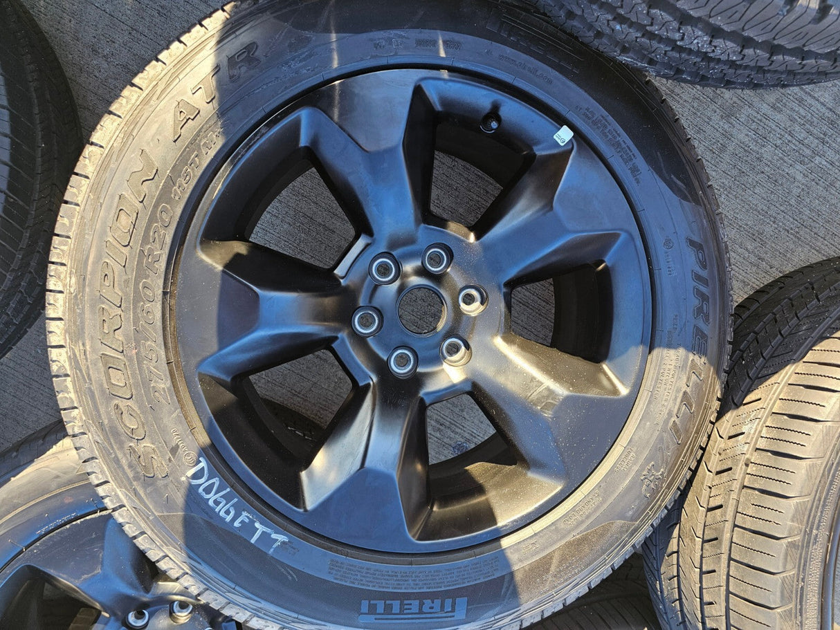 20" Ram 1500 OEM 2021 2022 2023 2024 2025 spare wheel rim black 2675 2722 Texas Truck Tire