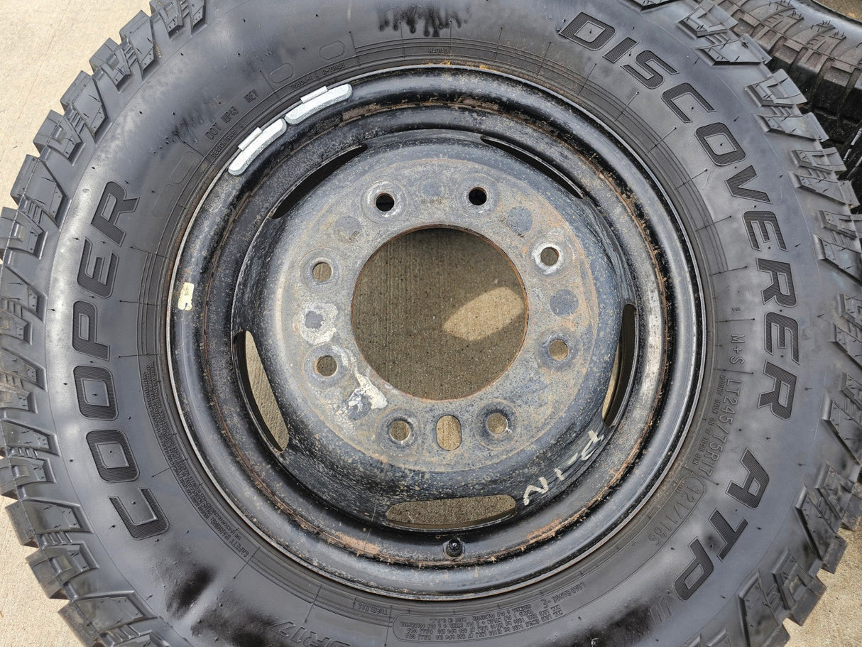 17" Dodge Ram 3500 Dually Laramie 8x200 wheels rims 2703 2704 OEM COOPER Texas Truck Tire