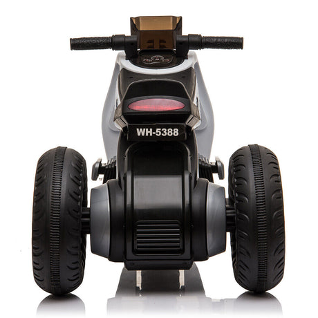 3-Wheel Double Drive Electric Motorcycle for Kids in White