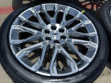 24" Chevy Tahoe LTZ GMC Yukon Sierra Denali OEM wheels rims tires 2025 2026 NEW Texas Truck Tire