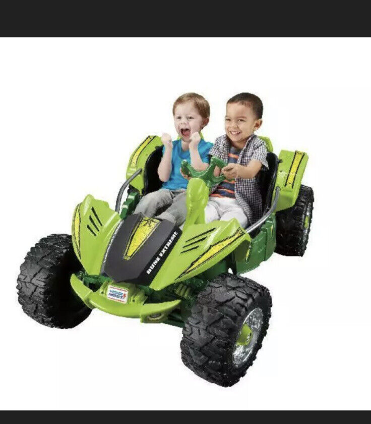 12V Power Wheels Dune Racer Extreme Electric Ride-On Car for Children GREEN Brand New